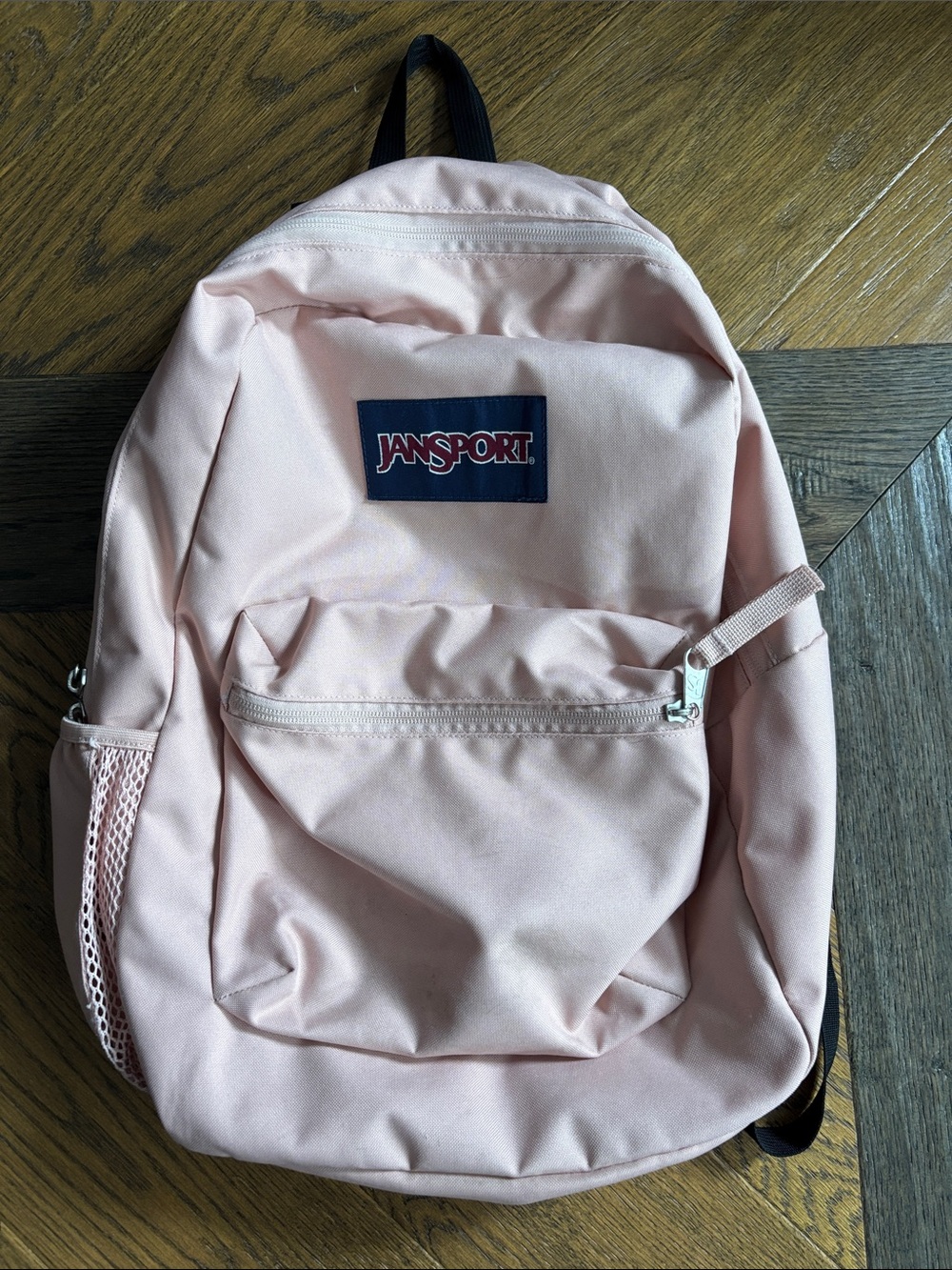 Jansport Light Pink Kids Backpack with Front Pocket